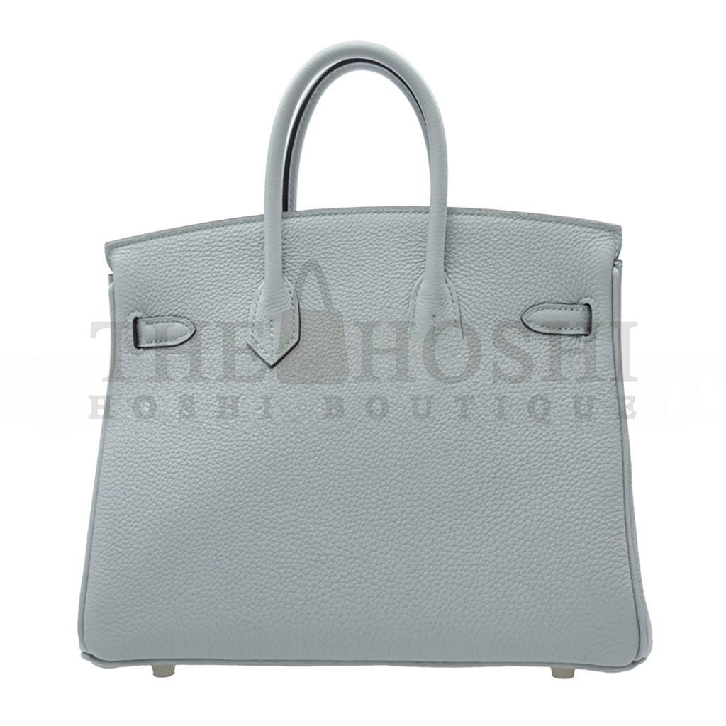 H**me5 BIRKIN 25 TOGO LEATHER HAZE BLUE SILVER BUCKLE BAG BK258UTGSS (25*20*13cm) Master Quality